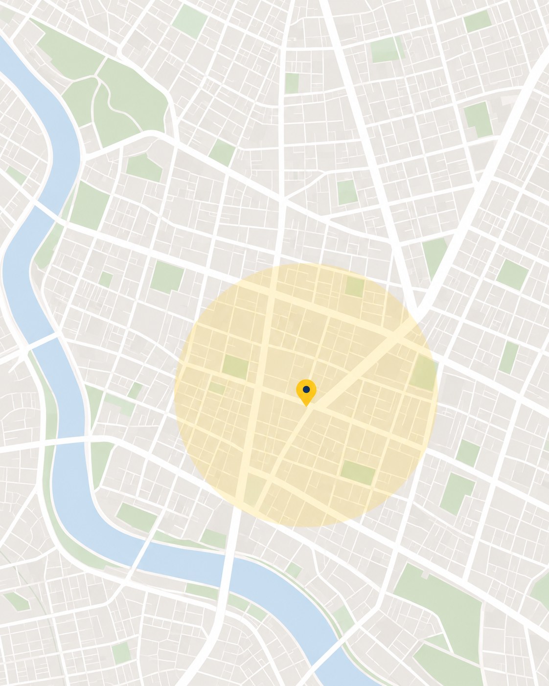 営業エリアのイメージ地図（仙台市内・長町南周辺）